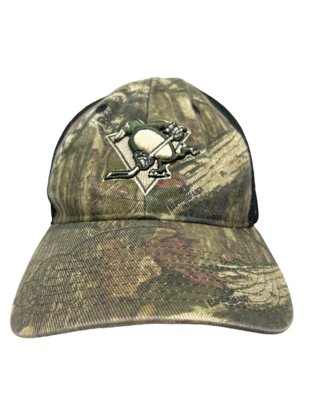 Pittsburgh Penguins Zephyr Z-Fit Hat M/L Camo Stretch Fit NHL Hockey Hunting